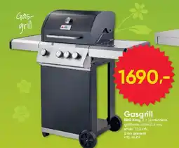 BigDollar Gasgrill BBQ King, 3 + 1 brændere tilbud