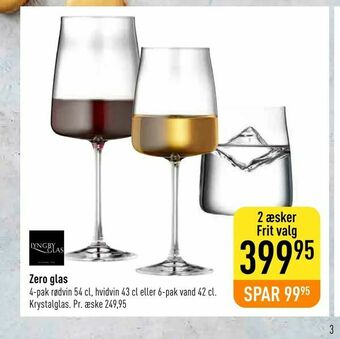 Imerco Zero glas tilbud