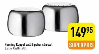 Imerco Henning Koppel salt & peber strøsæt tilbud