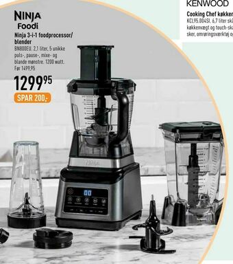 Imerco Ninja 3-i-1 foodprocessor/ blender tilbud