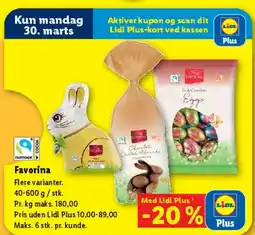Lidl Favorina (flere varianter) tilbud