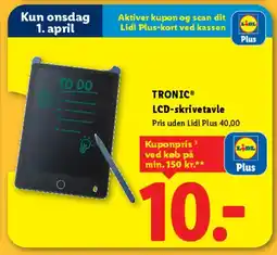 Lidl TRONIC LCD-skrivetavle tilbud