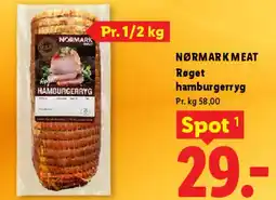 Lidl NØRMARKMEAT Røget hamburgerryg tilbud
