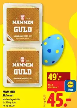 Lidl Mammen Guld Skiveost tilbud