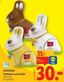 Lidl Påskehare med sløjfe tilbud