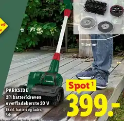 Lidl PARKSIDE Batteridreven overfladebørste 20 V tilbud