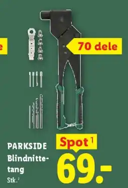 Lidl PARKSIDE Blindnitte-tang (70 dele) tilbud