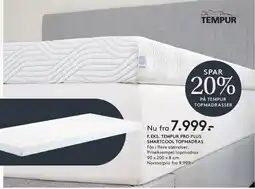 SENG Tempur Pro Plus SmartCool topmadras tilbud