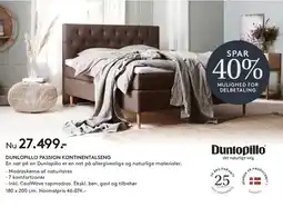 SENG Dunlopillo Passion Kontinentalseng tilbud