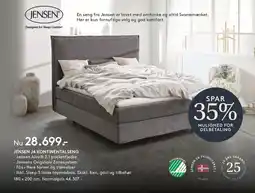 SENG JENSEN J4 KONTINENTALSENG tilbud