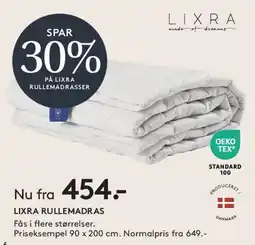 SENG LIXRA RULLEMADRAS tilbud