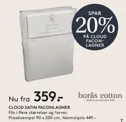 SENG Cloud Satin faconlagner tilbud