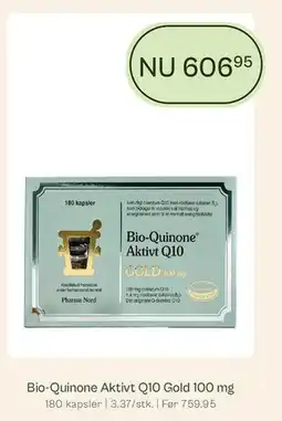 Helsam Bio-Quinone Aktiv Q10 Gold 100 mg tilbud