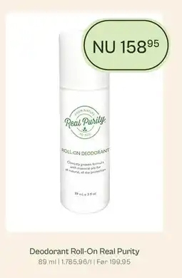 Helsam Deodorant Roll-On Real Purity tilbud