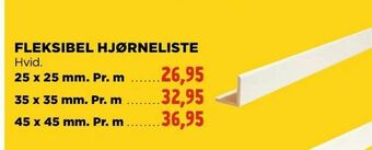 Fleksibel hjørneliste