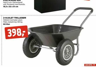 jem & fix 2-hjulet trillebør tilbud
