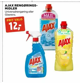 jem & fix Ajax rengøringsmidler tilbud