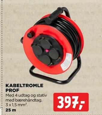 Kabeltromle prof