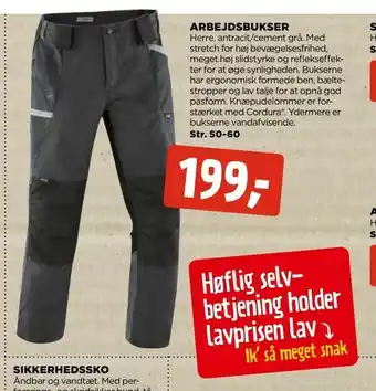 jem & fix Arbejdsbukser tilbud