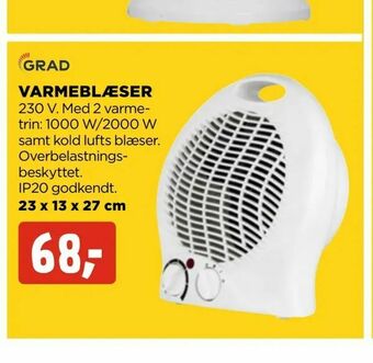 jem & fix Varmeblæser tilbud