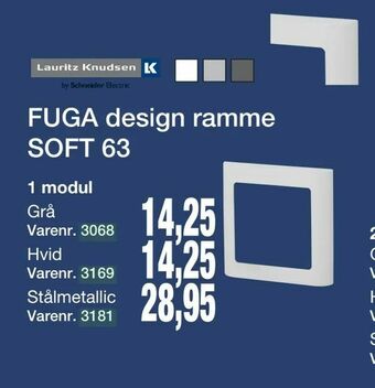 FUGA design ramme SOFT 63