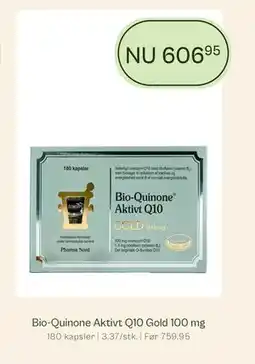 Helsam Bio-Quinone Aktivt Q10 Gold 100 mg tilbud