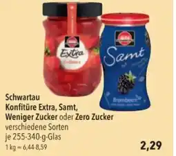 Citti Schwartau Konfitüre Extra, Samt, Weniger Zucker oder Zero Zucker tilbud