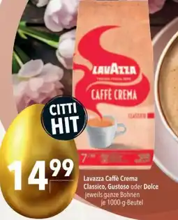 Citti Lavazza Caffè Crema Classico, Gustoso oder Dolce tilbud