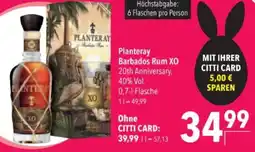 Citti Planteray Barbados Rum XO tilbud