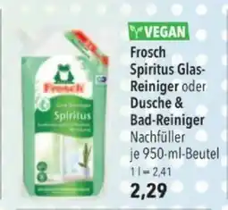 Citti Frosch Spiritus Glas- Reiniger oder Dusche & Bad-Reiniger tilbud