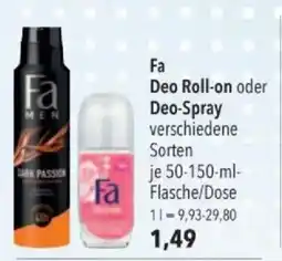 Citti Fa Deo Roll-on oder Deo-Spray tilbud