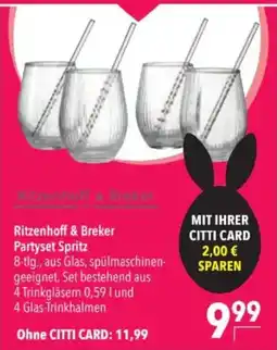Citti Ritzenhoff & Breker Partyset Spritz tilbud