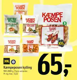 Føtex Kæmpeposen kylling tilbud
