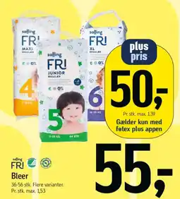 Føtex Salling Fri Bleer tilbud