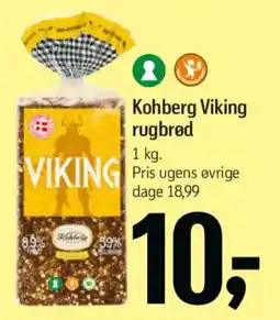 Føtex Kohberg Viking rugbrød tilbud