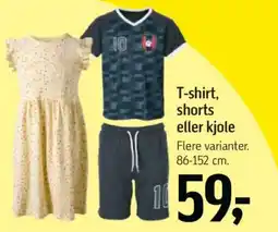 Føtex T-shirt, shorts eller kjole tilbud