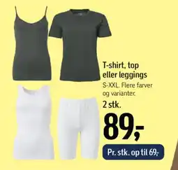 Føtex T-shirt, top eller leggings tilbud