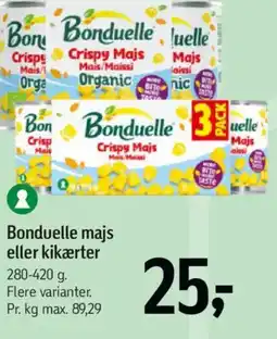 Føtex Bonduelle majs eller kikærter tilbud