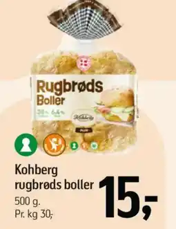 Føtex Kohberg rugbrøds boller tilbud
