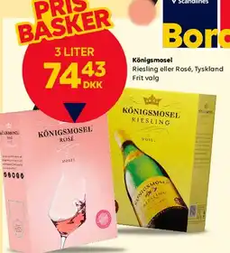 BorderShop Königsmosel Riesling / Rosé (3 liter box) tilbud