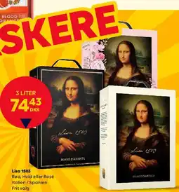BorderShop Mona Lisa boxed wine (3 L) tilbud