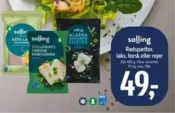 Føtex Salling Rødspætter, laks, torsk eller rejer tilbud