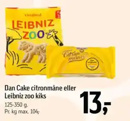 Føtex Dan Cake citronmåne eller Leibniz zoo kiks tilbud