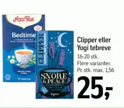 Føtex Clipper eller Yogi tebreve tilbud