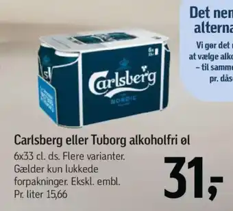 Føtex Carlsberg eller Tuborg alkoholfri ol tilbud