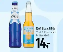 Føtex 1664 Blanc 0.0% tilbud
