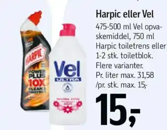Føtex Harpic eller Vel tilbud