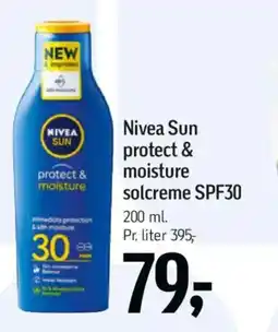 Føtex Nivea Sun protect & moisture solcreme SPF30 tilbud