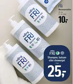 Føtex Salling Shampoo, balsam eller showergel tilbud