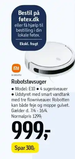Føtex XIAOMI Robotstøvsuger tilbud